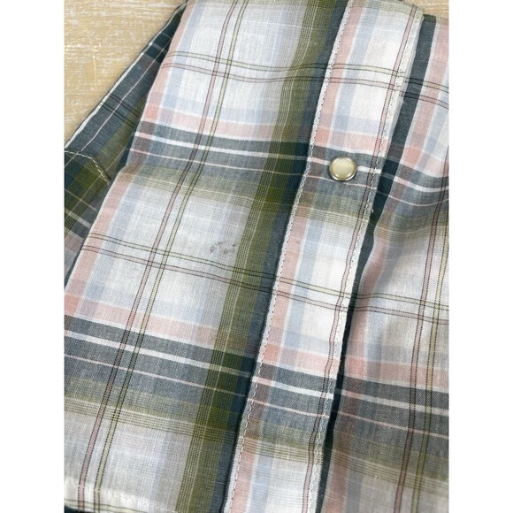 Wrangler Wrancher Women's L Sleeveless Shirt Pearl Snap Up Western Top Cowgirl - Picture 8 of 9